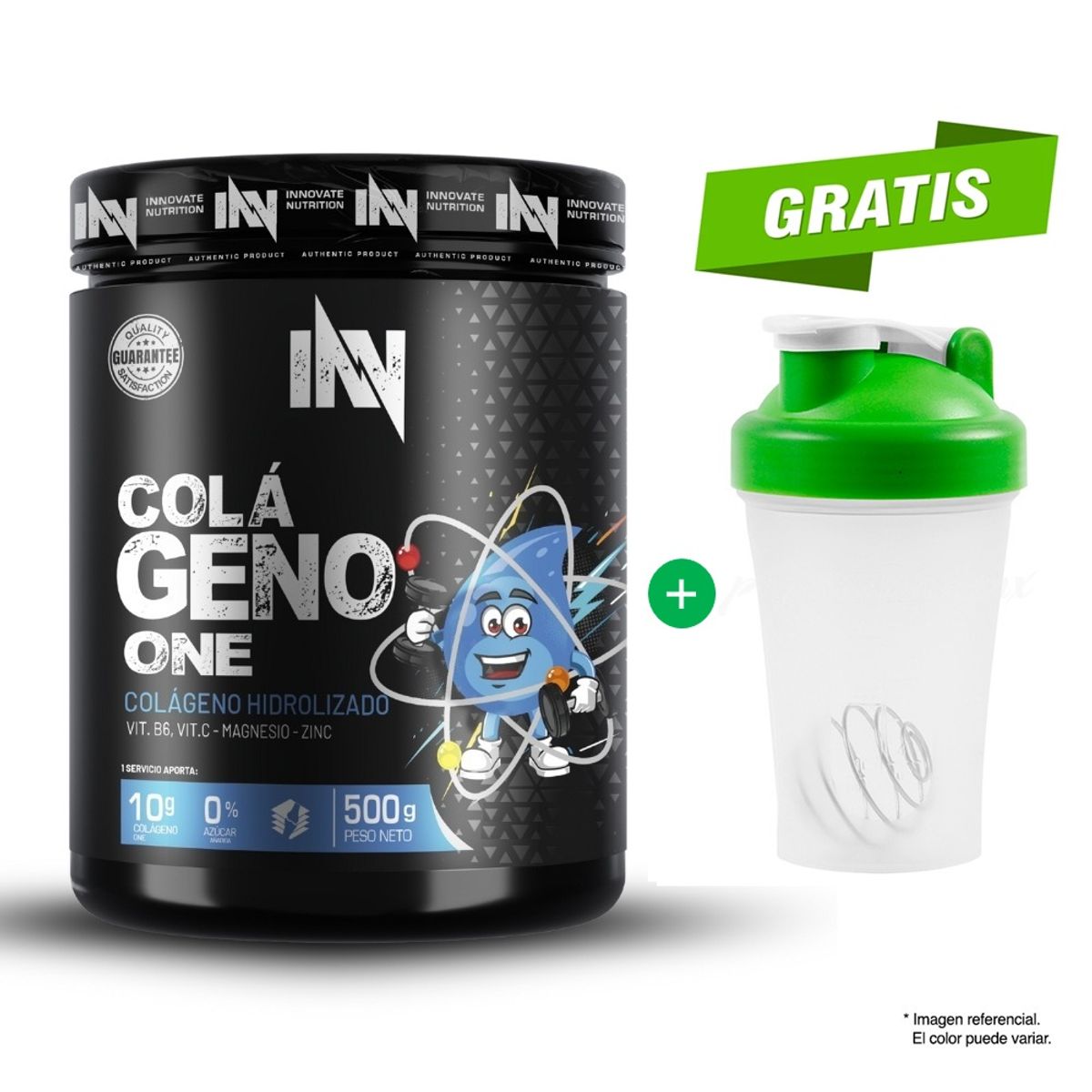 INN INNOVATE NUTRITION - Collagen Colágeno One 500gr Mora Shaker