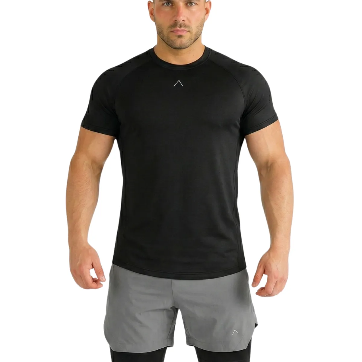 ALPHA FIT - Polo deportivo hombre Running - Polo gimnasio - Ropa gym - Alphafit
