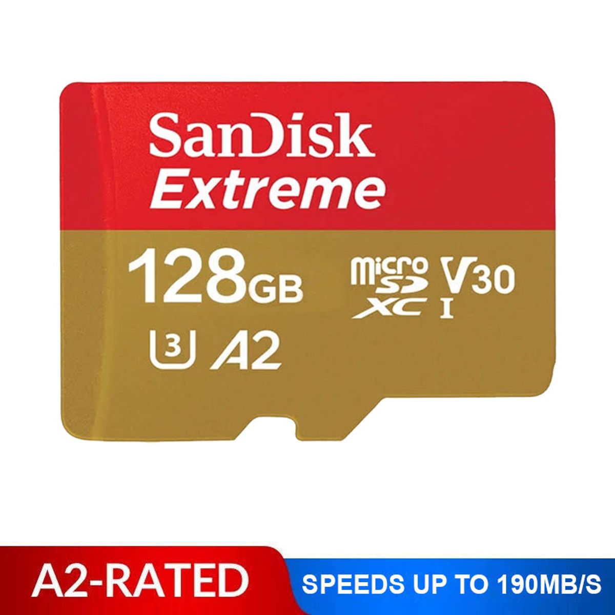 SANDISK - Memoria microSD sandisk extreme 128 gb,190Mb/s