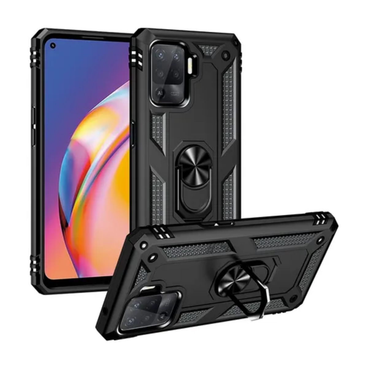 CASE - CASE ARMADURA PARA OPPO RENO 7 - NEGRO