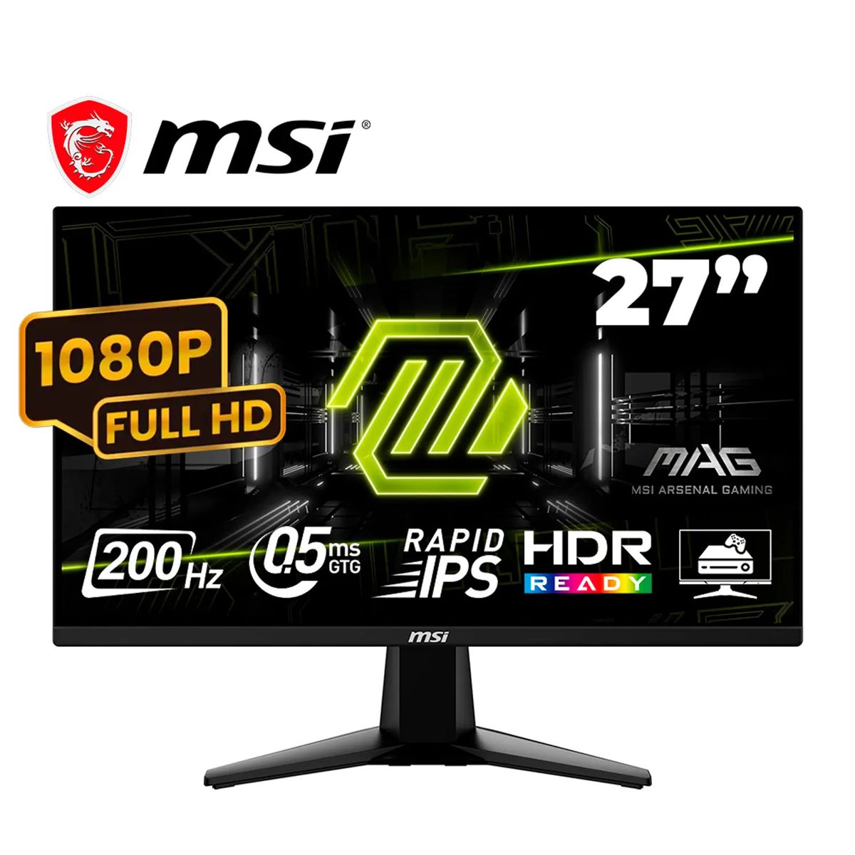 MSI - Monitor MSI MAG 272F Plano 27 FHD Rapid IPS 200hz