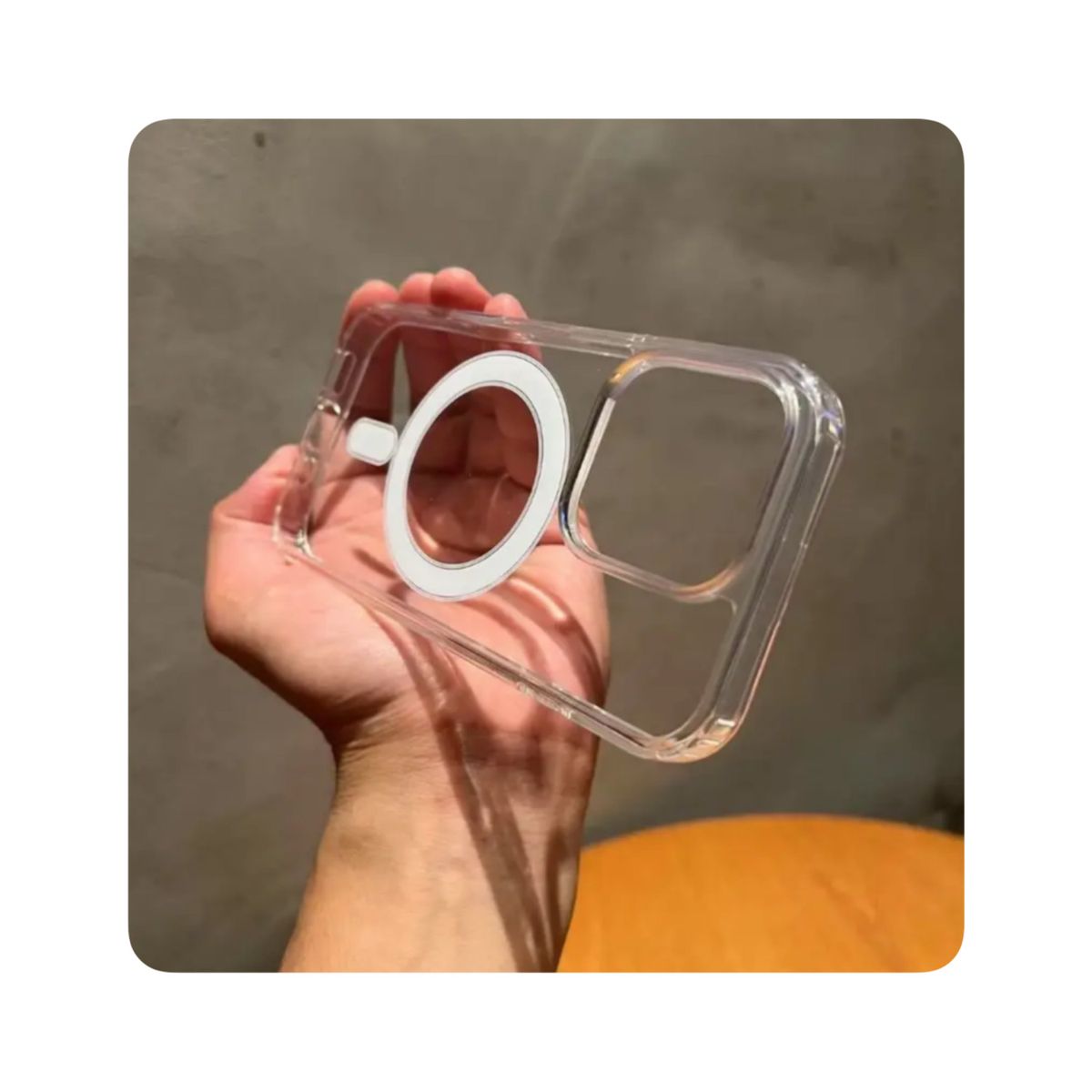 GENERICO - Case MagSafe Transparente - iPhone 13 Mini