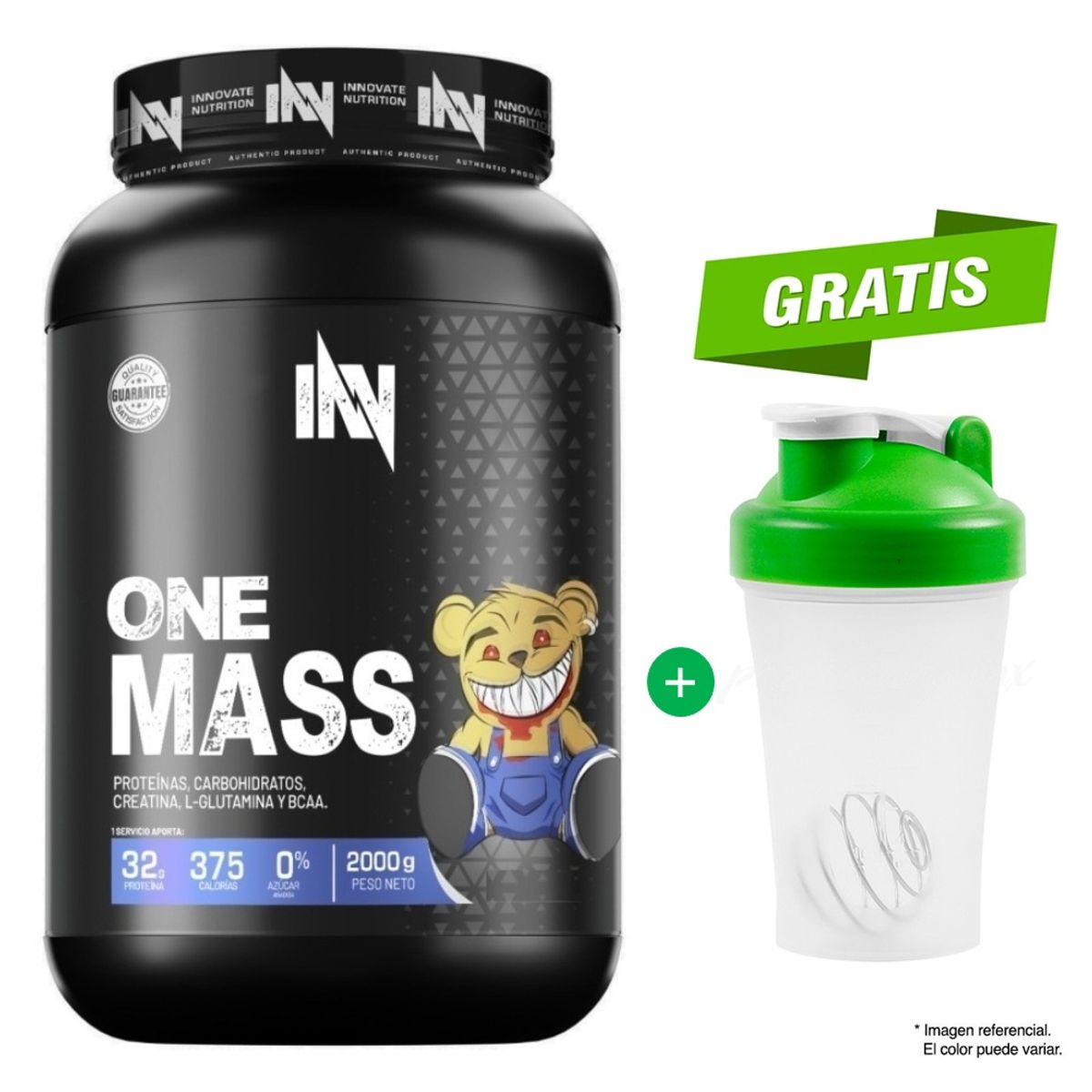 INN INNOVATE NUTRITION - INNOVATE NUTRITION ONE MASS 2 KG. VAINILLA + SHAKER