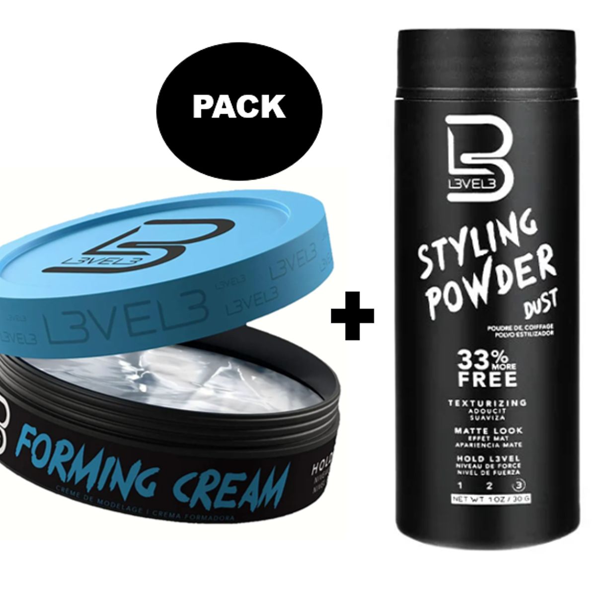 GENERICO - L3VEL3 Pack Forming Cream- Styling Powder 30gr