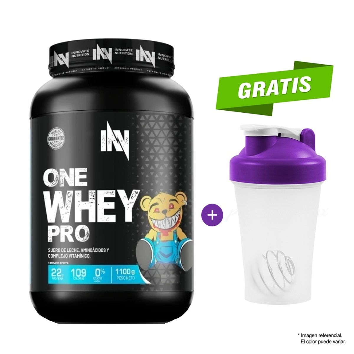 INN INNOVATE NUTRITION - Proteina Suero De Leche One Whey Pro INN 1.1 Kg Vainilla