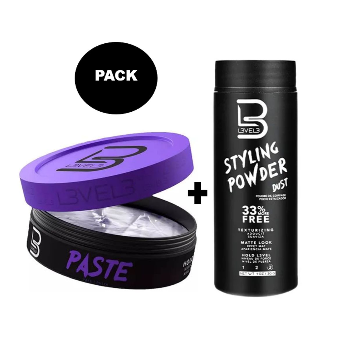 GENERICO - L3VEL3 Pack Paste Matte Finish - Styling Powder 30gr