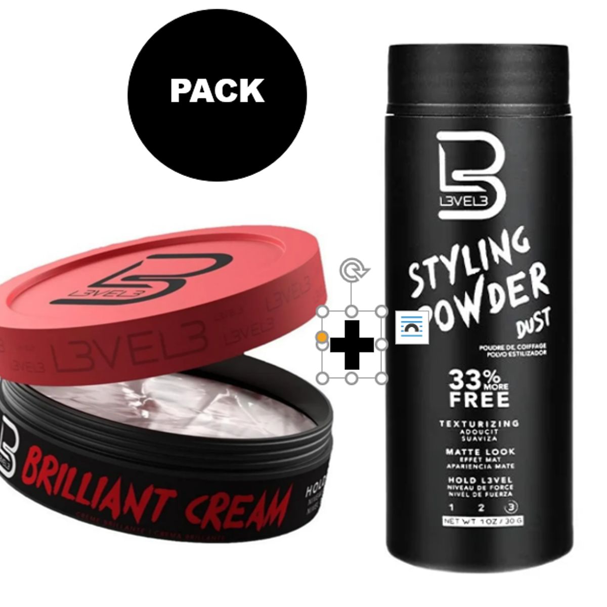 GENERICO - L3VEL3 Pack Brilliant Cream - Styling Powder 30gr