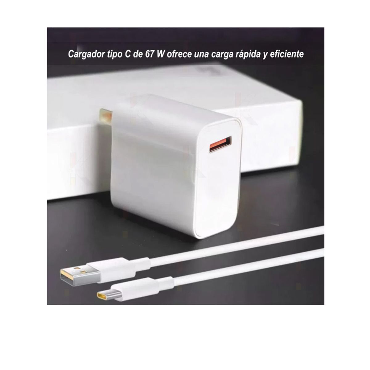 GENERICO - Cargador con Carga Rápida 33W para Xiaomi Cable Tipo-C Redmi
