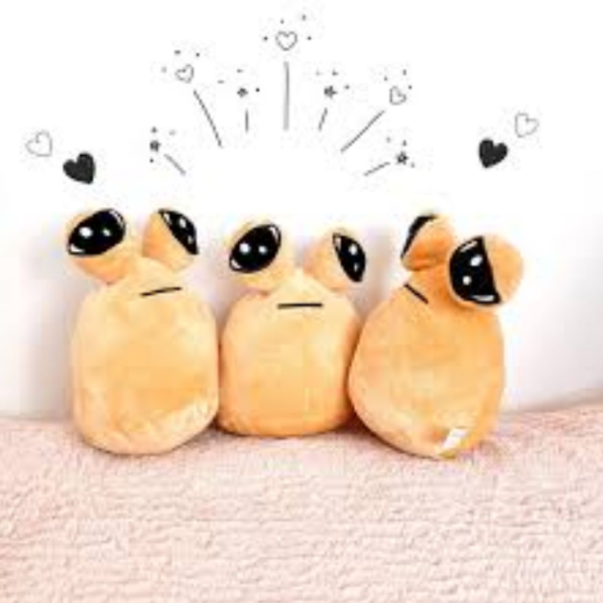 GENERICO - Peluche Juguete de Pou MIDE, 22CM PACK DE 3
