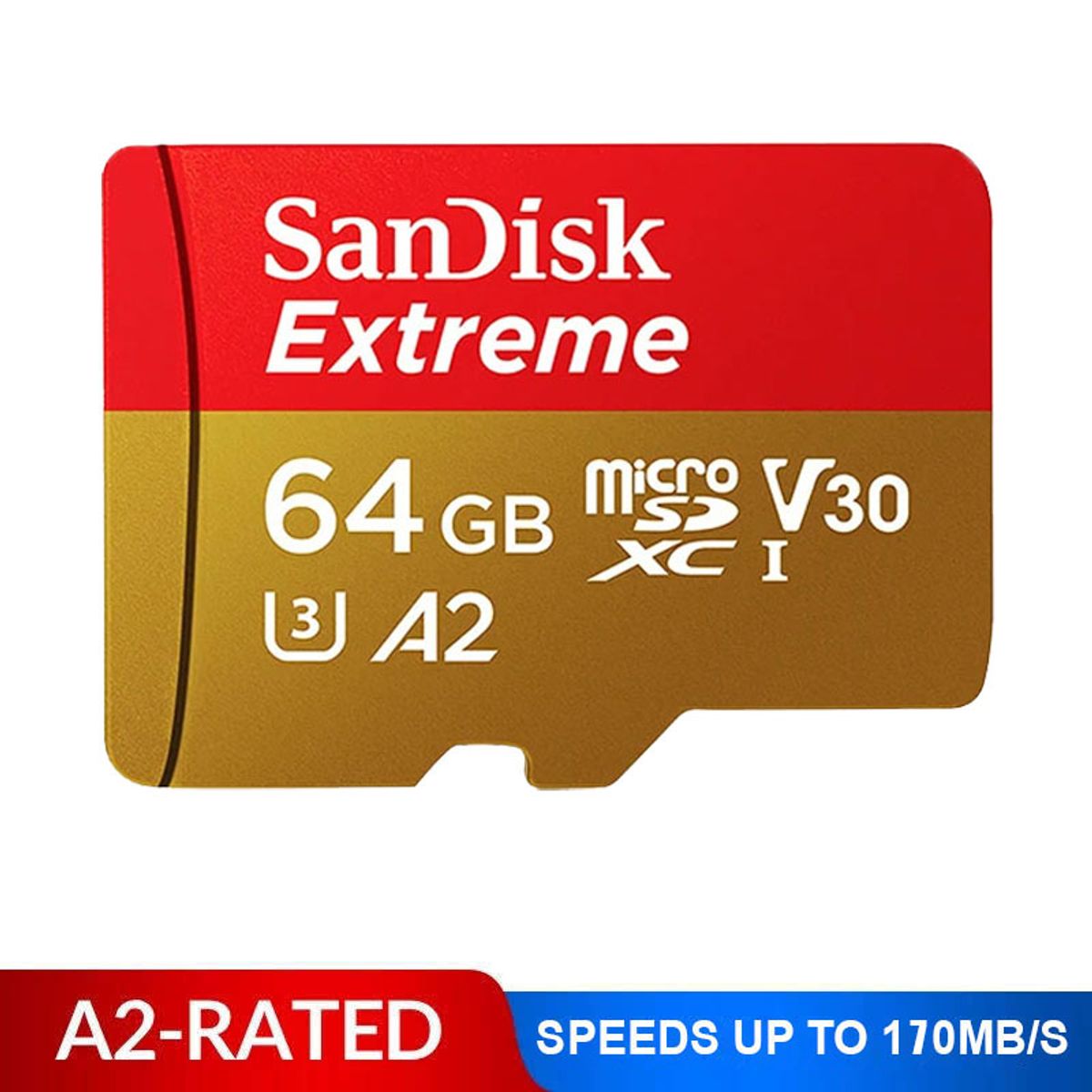 SANDISK - Memoria microSD sandisk extreme 64 gb,170Mb/s