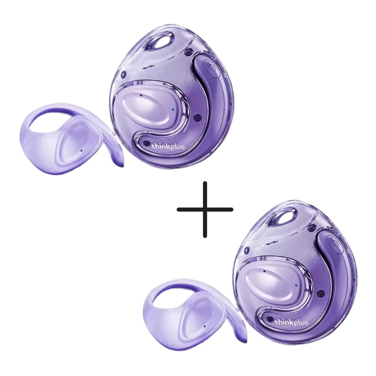 LENOVO - Audífonos Bluetooth Deportivos Lenovo X15 Pro II Púrpura Pack x 2