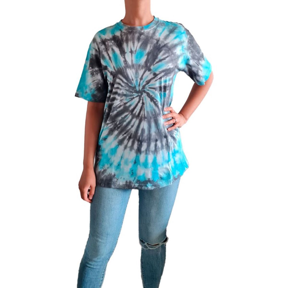 GENERICO - Polo Mujer Tie Dye - Nathalie Love It - Celeste