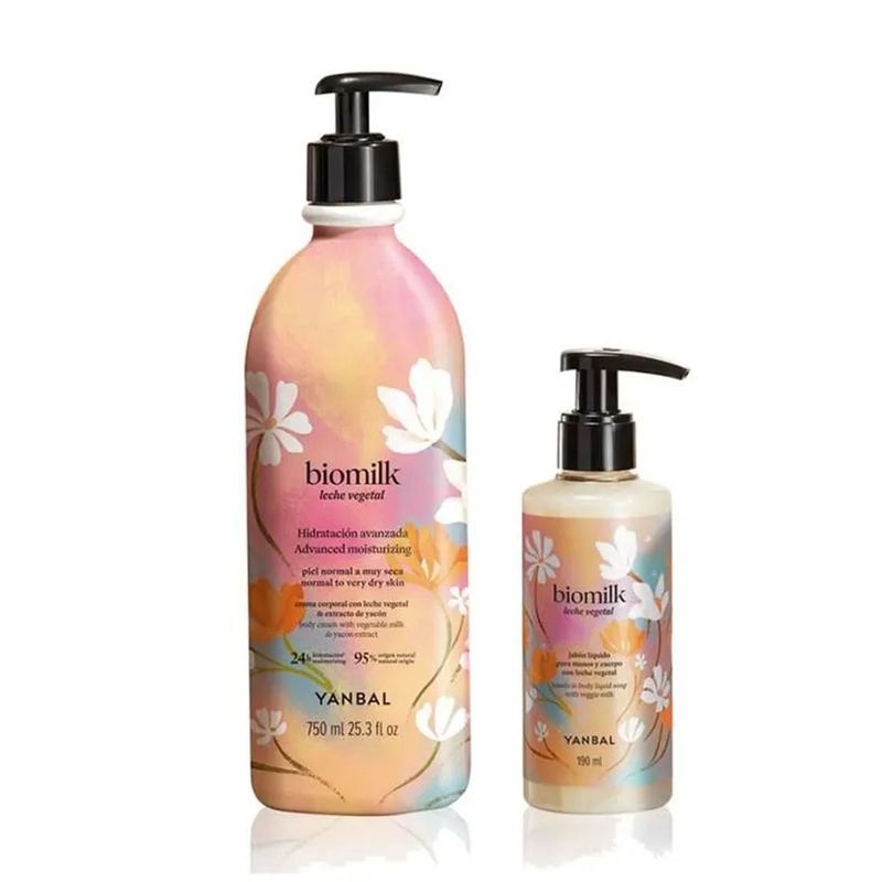 YANBAL - KIT Biomilk Amor Infinito Crema Corporal con Jabón Liquido