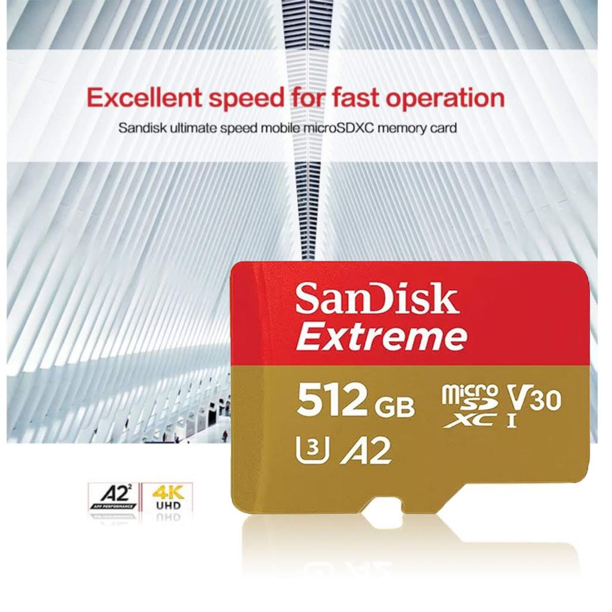 SANDISK - Memoria microSD sandisk extreme 512 gb,190Mb/s