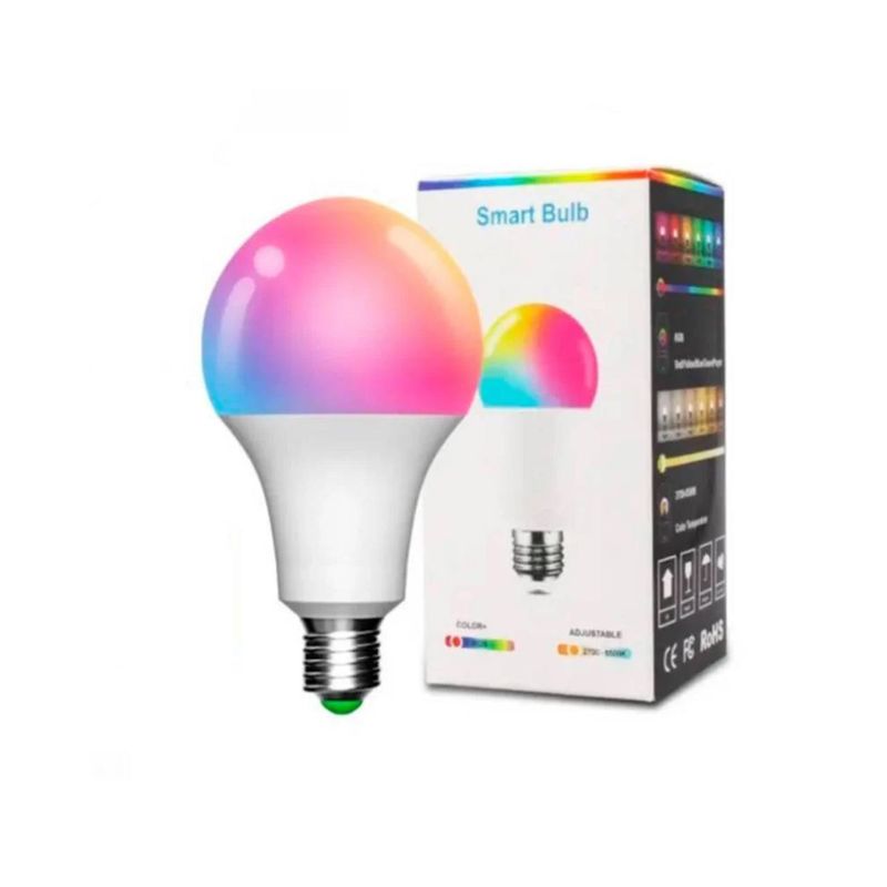 GENERICO - FOCO SMART WIFI RGB Y LUZ BLANCA COMPATIBLE CON ALEXA Y GOOGLE