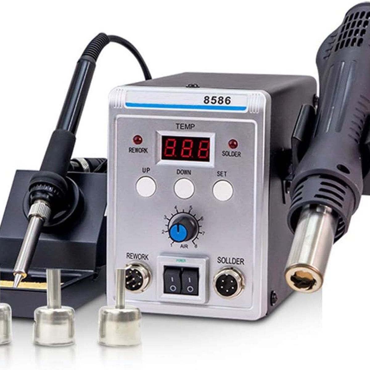 QUICK - Soldering Iron Station with Hot Air Rework Station