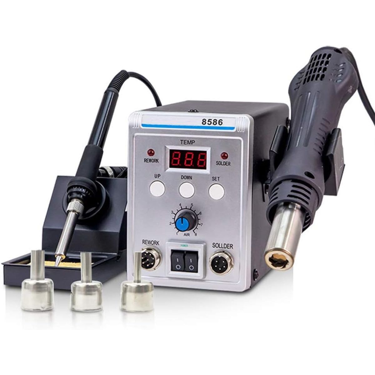 QUICK - Soldering Iron Station with Hot Air Rework Station