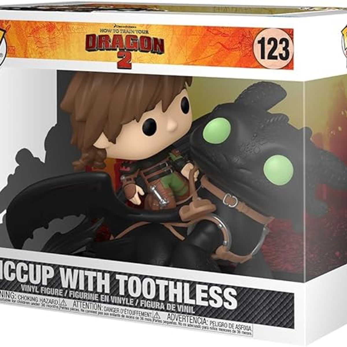 FUNKO - Funko Pop Hiccup Con Chimuelo 123 Como Entrenar a tu Dragon