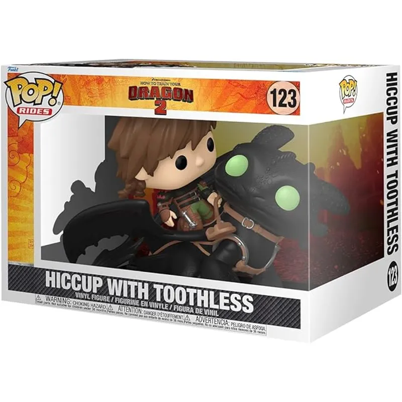 FUNKO - Funko Pop Hiccup Con Chimuelo 123 Como Entrenar a tu Dragon