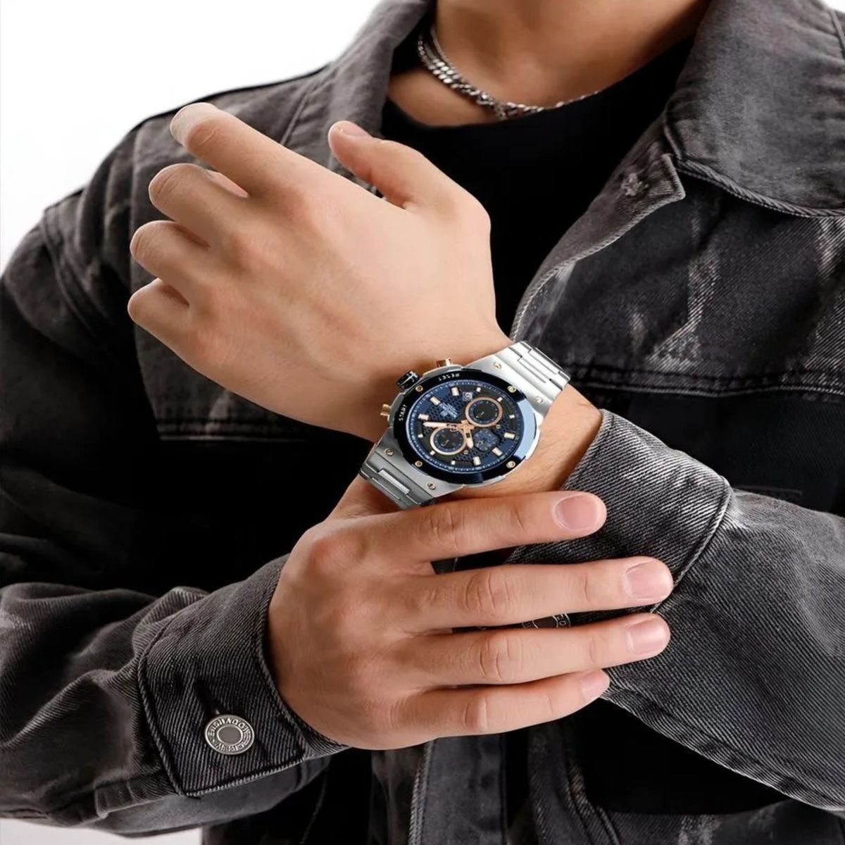 NAVIFORCE - RELOJ ANALOGICO HOMBRE NF8072 NAVIFORCE PLATEADO CLASICO 1030923