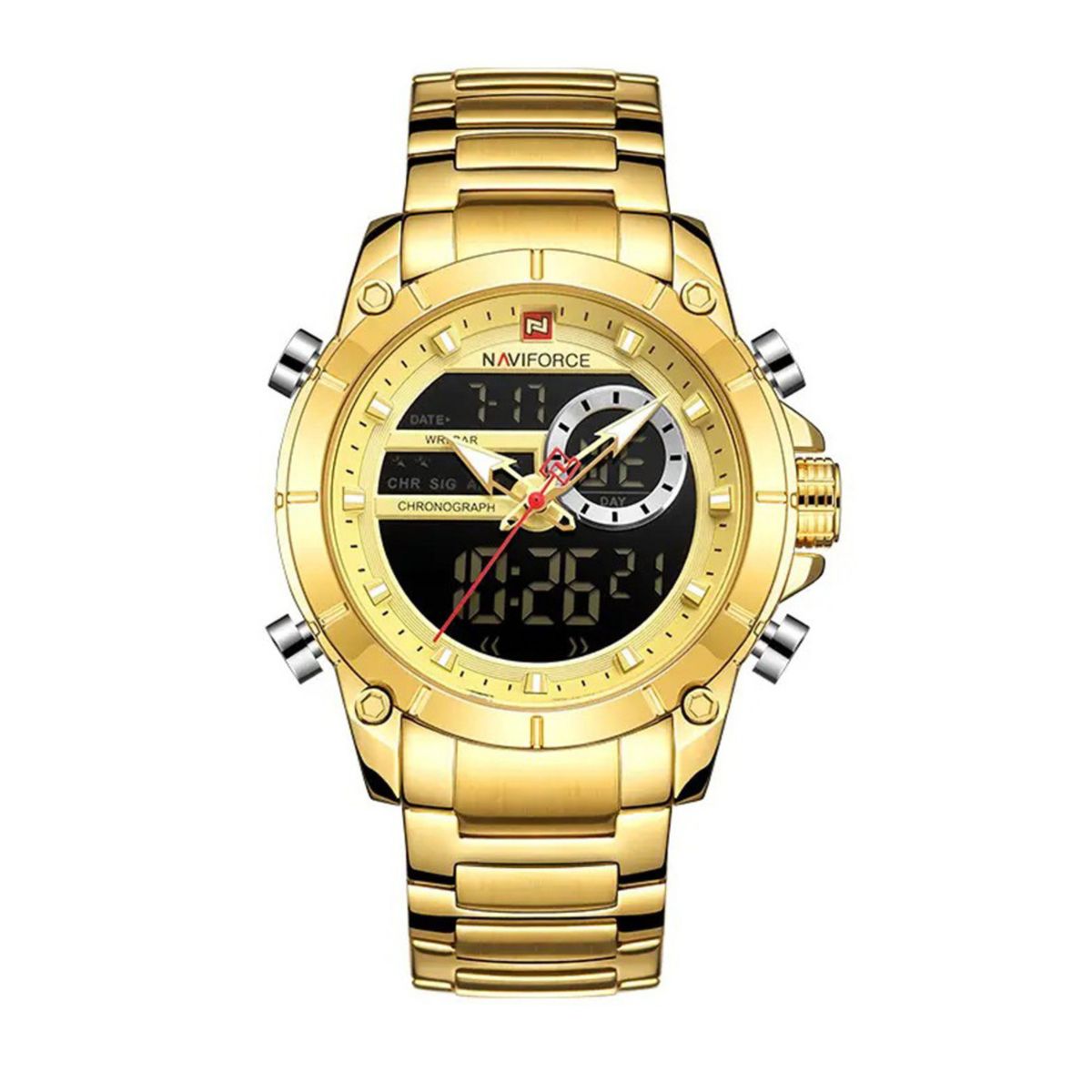 NAVIFORCE - RELOJ ANALOGICO-DIGITAL HOMBRE NF9163 NAVIFORCE DORADO CLASICO 1030938