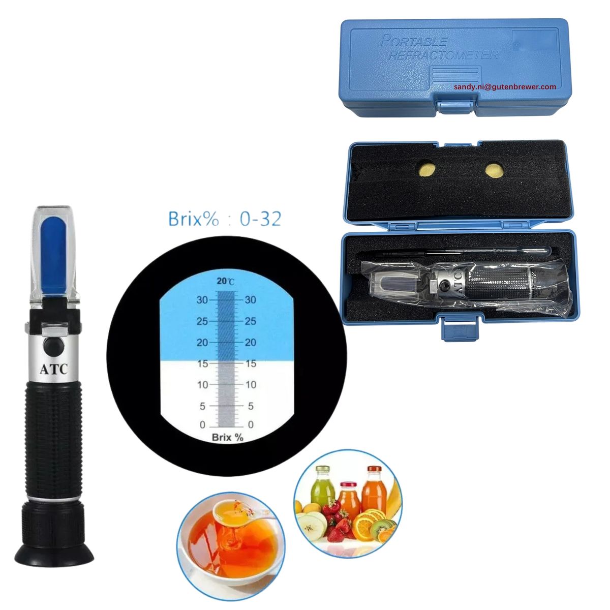 OEM - REFRACTÓMETRO OPTICO DE 0 a 32 Brix