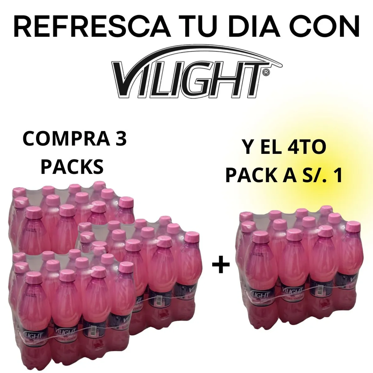 VILIGHT - PROMOCION VILIGHT TORONJA ROSADA CON LCARNITINA 12 X 500 ML (4 PACK)
