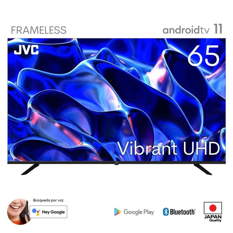 JVC - Televisor JVC de 65 tecnología LED UHD Smart TV LT-65KB527