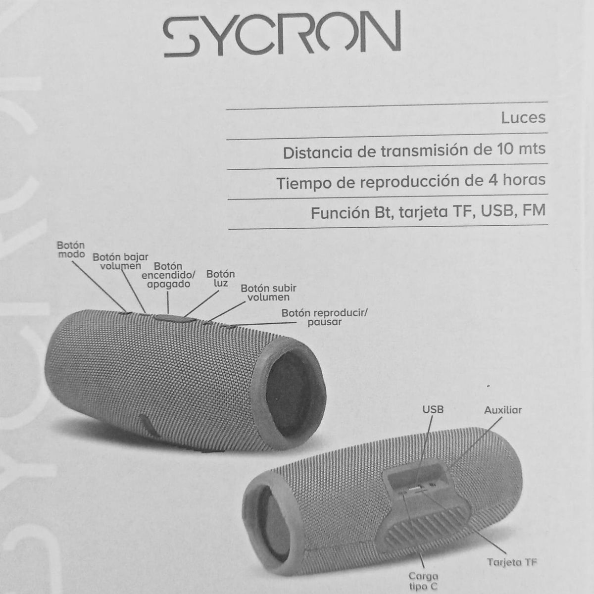 SYCRON - Parlante Sycron 5W x2