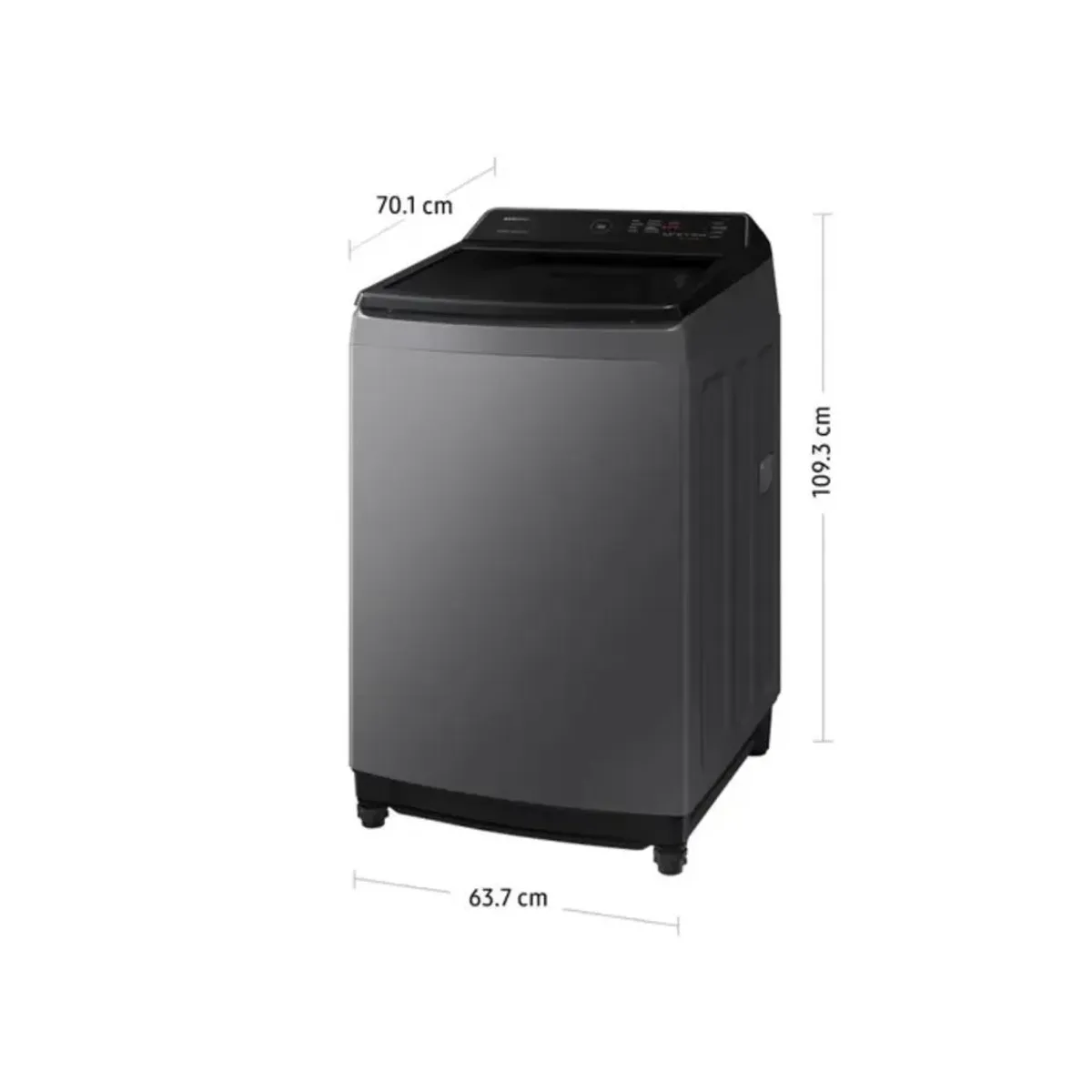 SAMSUNG - LAVADORA SAMSUNG 19KG WA19CG6441BD ECOBUBBLE GRIS OSCURO