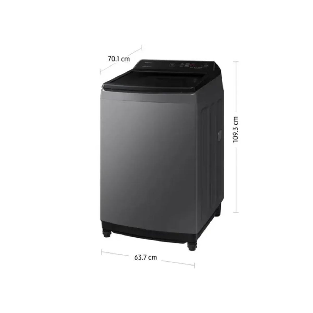SAMSUNG - LAVADORA SAMSUNG 19KG WA19CG6441BD ECOBUBBLE GRIS OSCURO