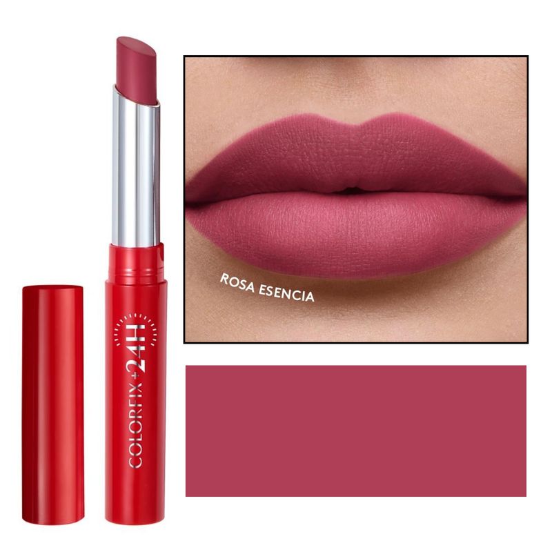 ESIKA - Labial colorfix 24h mate ésika rosado rosa esencia
