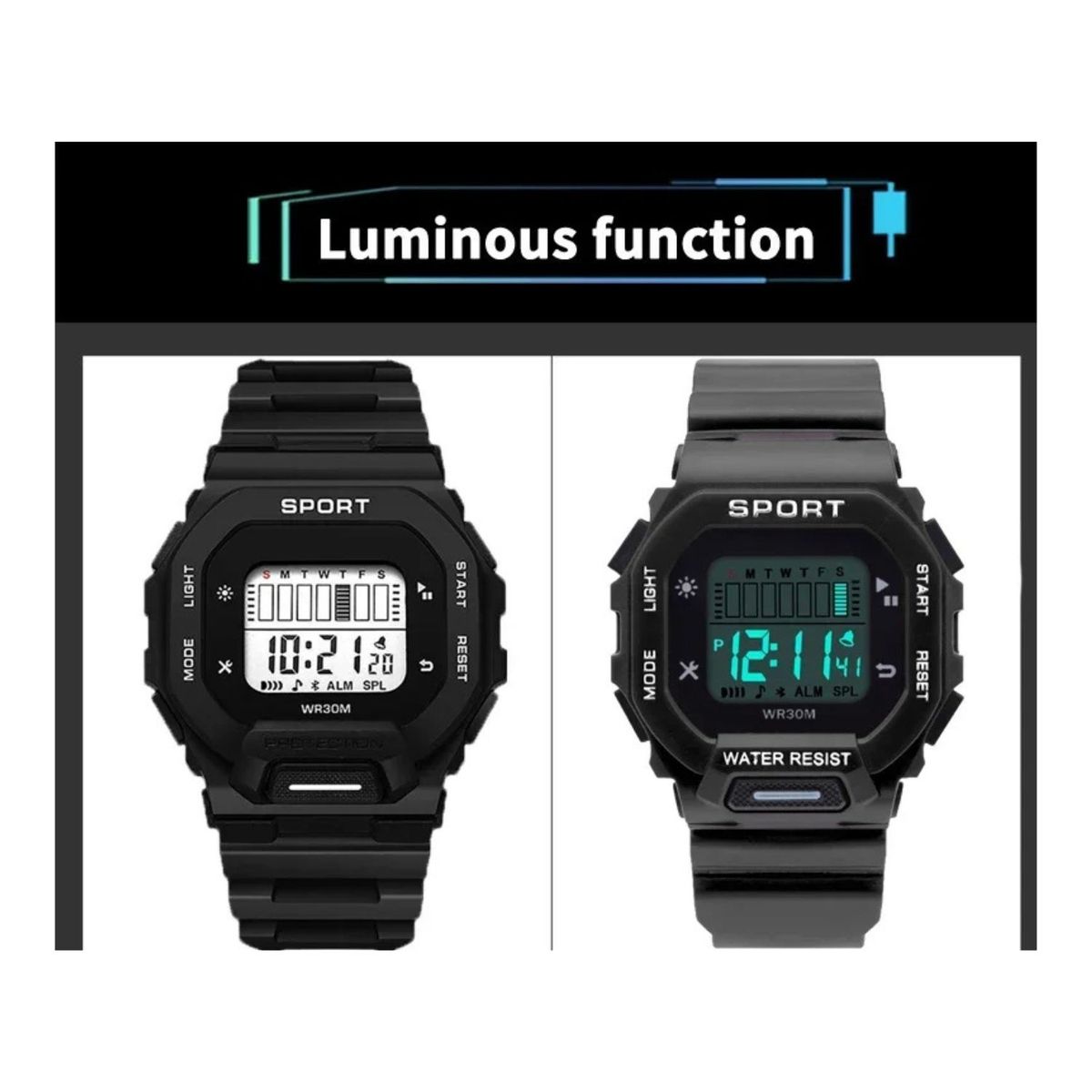 GENERICO - Reloj Digital Analógico Deportivo Unisex