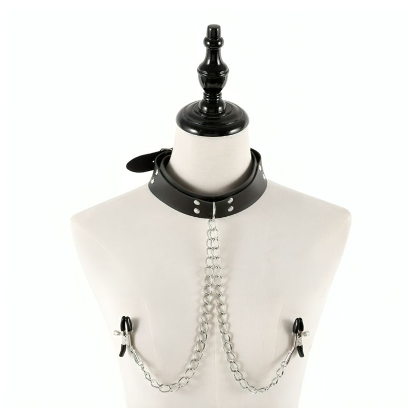 GENERICO - Collar Con Dos Alicates para El Pezón