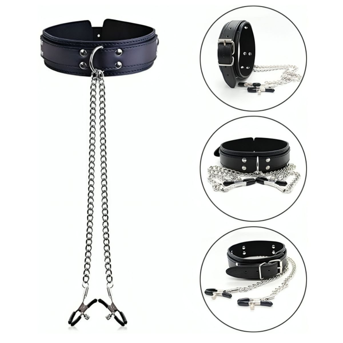 GENERICO - Collar Con Dos Alicates para El Pezón