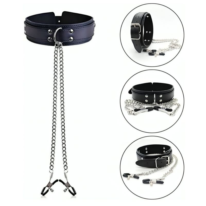 GENERICO - Collar Con Dos pinzas para El Pezón