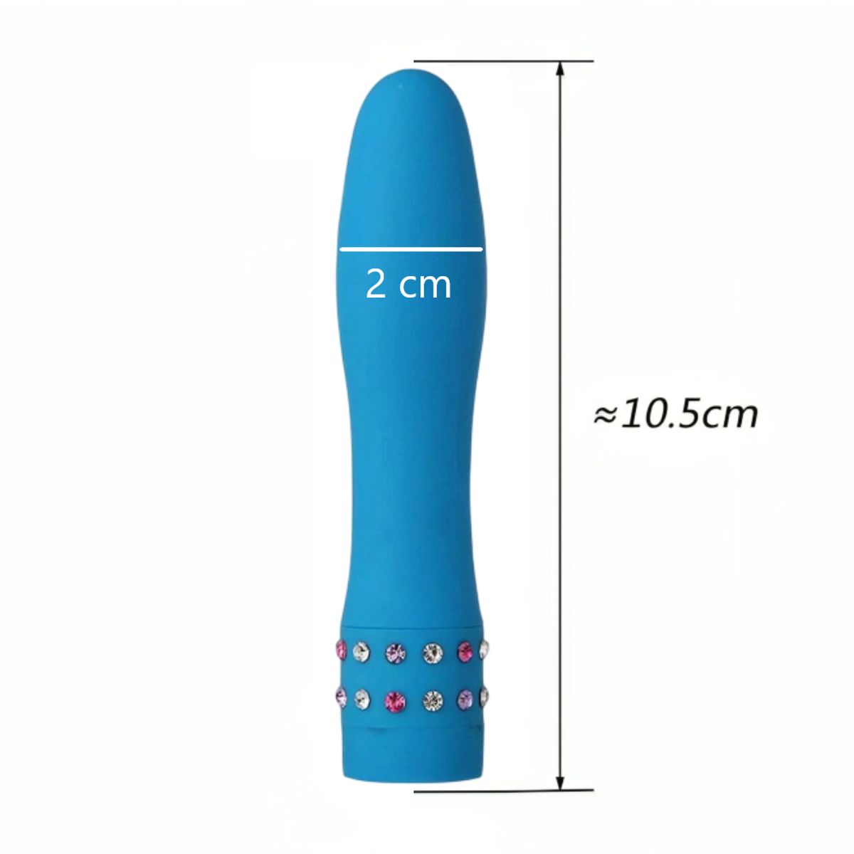 GENERICO - Potente Vibrador celeste de 2 velocidades