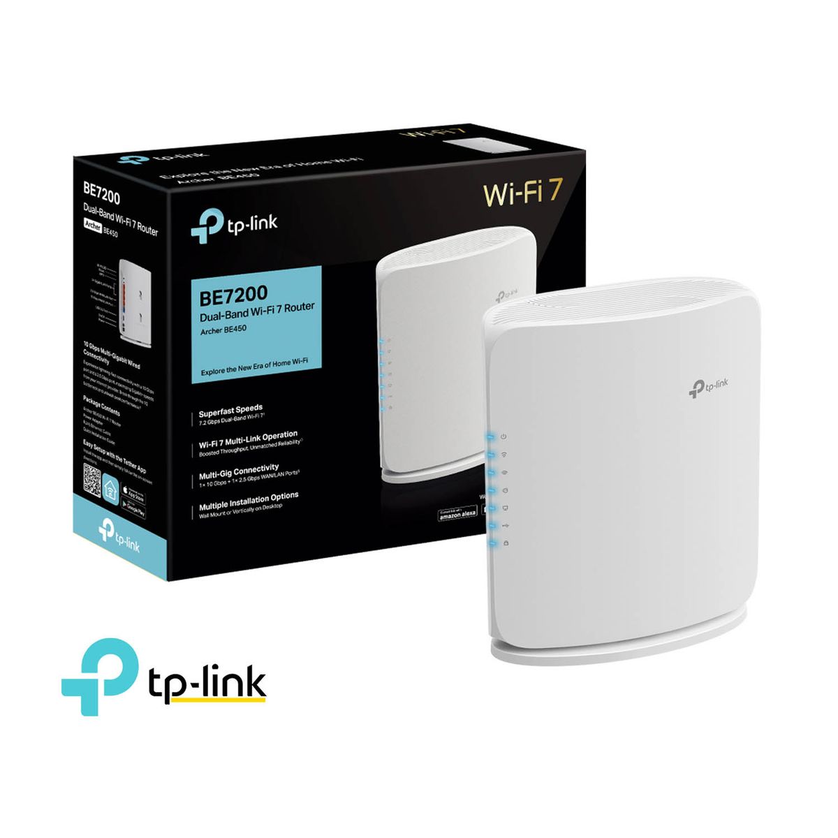 TP LINK - TP-LINK Router Archer BE450 Doble Banda Wi-Fi 7 BE7200 Easy Mesh