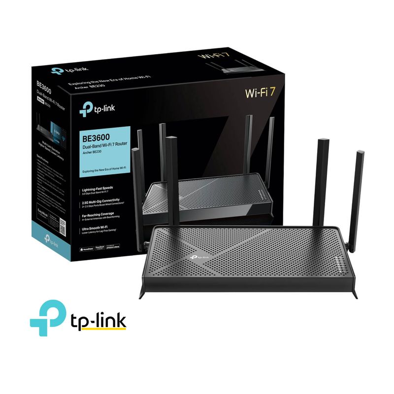 TP LINK - TP-LINK Router Archer BE230 Wi-Fi 7 Doble Banda BE3600 Easy Mesh