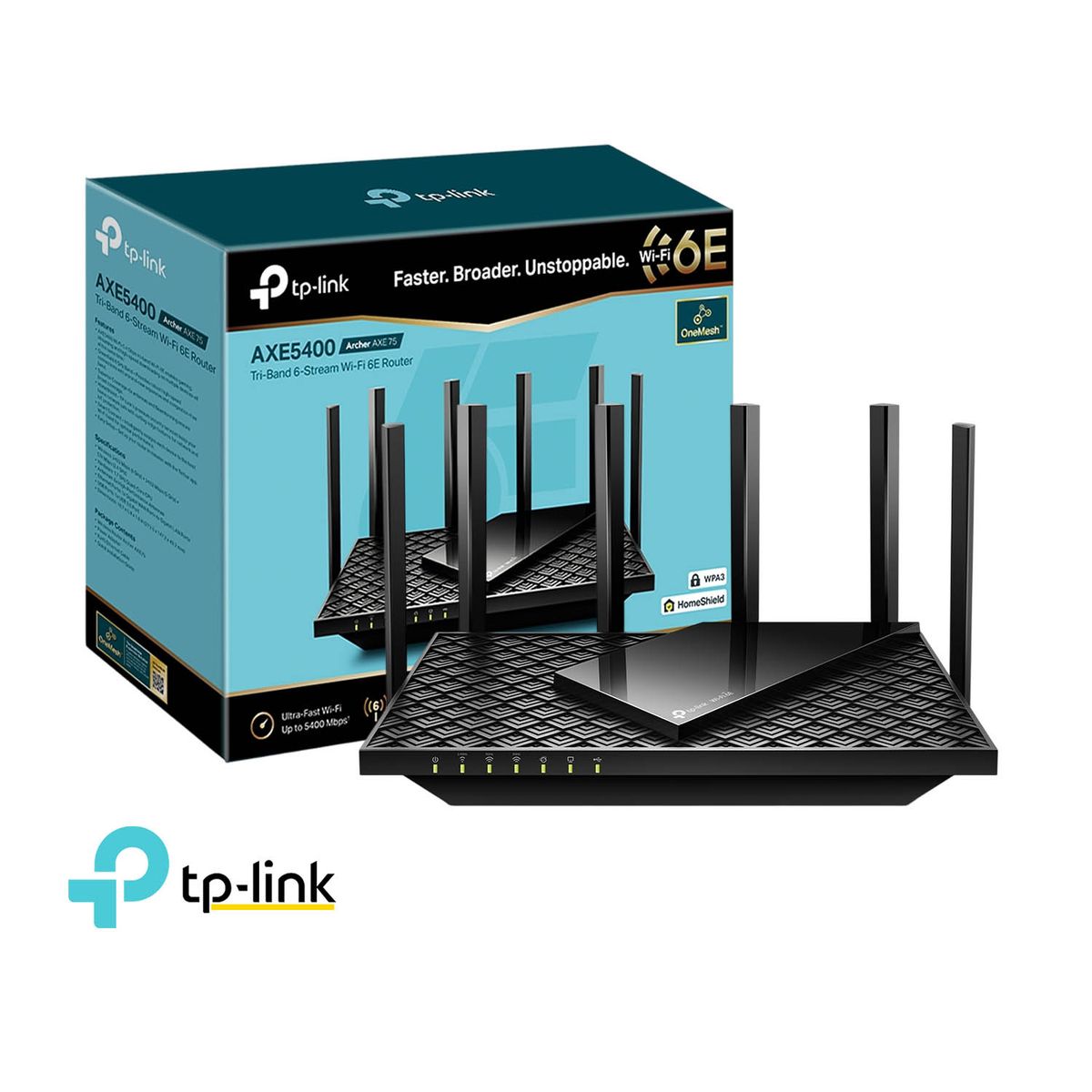 TP LINK - TP-LINK Router Archer AXE75 Triple Banda Gigabit Wi-Fi 6E AXE5400