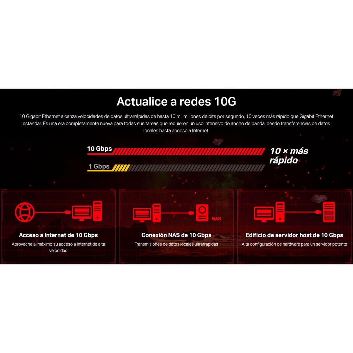 TP LINK - TP-LINK TX401 Adaptador de red PCI Express de 10 Gigabits