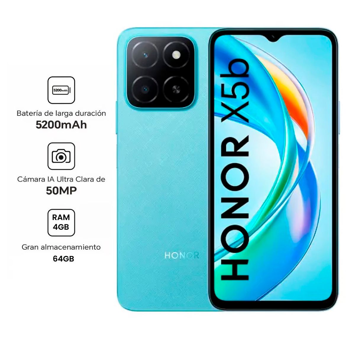 HONOR - CELULAR HONOR X5b 4GB RAM 64GB OCEAN BLUE