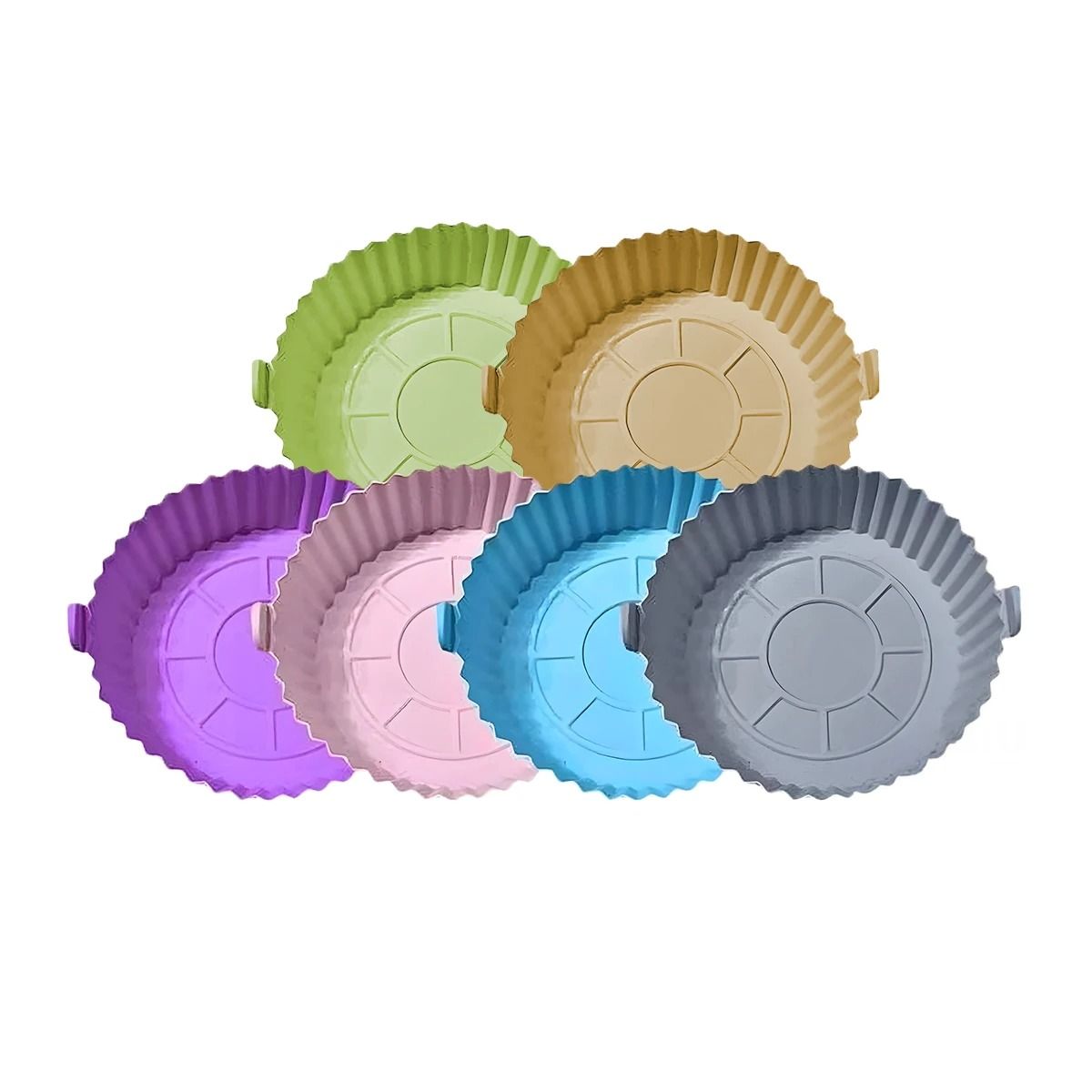 GENERICO - Molde Practico para Freir de 6pza Y+Papel de Regalo