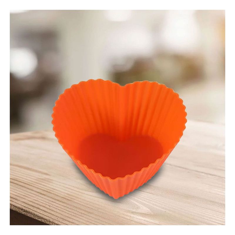 GENERICO - Pack4 Recipiente Flexible de Horno Naranja Y+Papel de Regalo