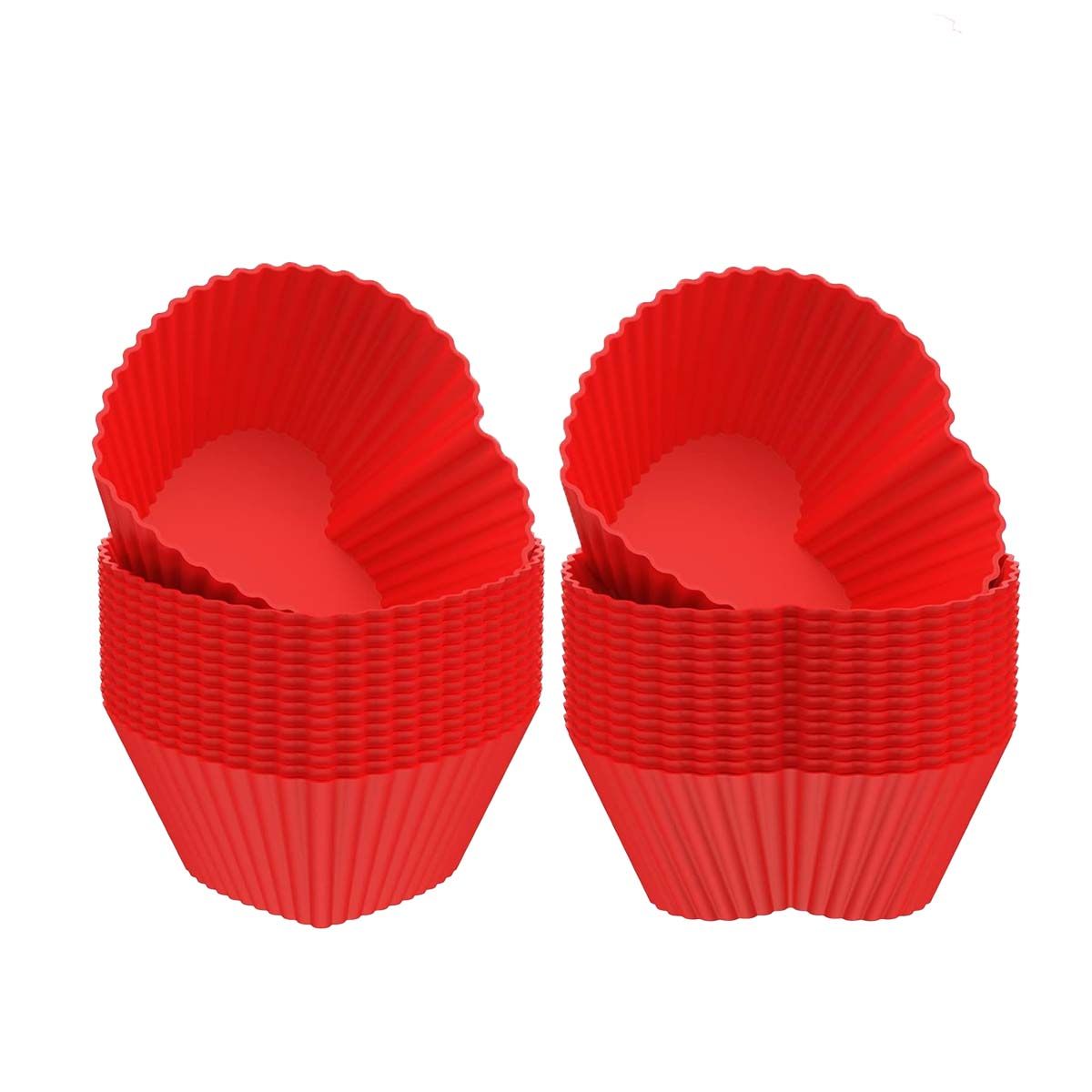 GENERICO - Molde de Silicona con Forma de Corazon 7x32cm Rojo