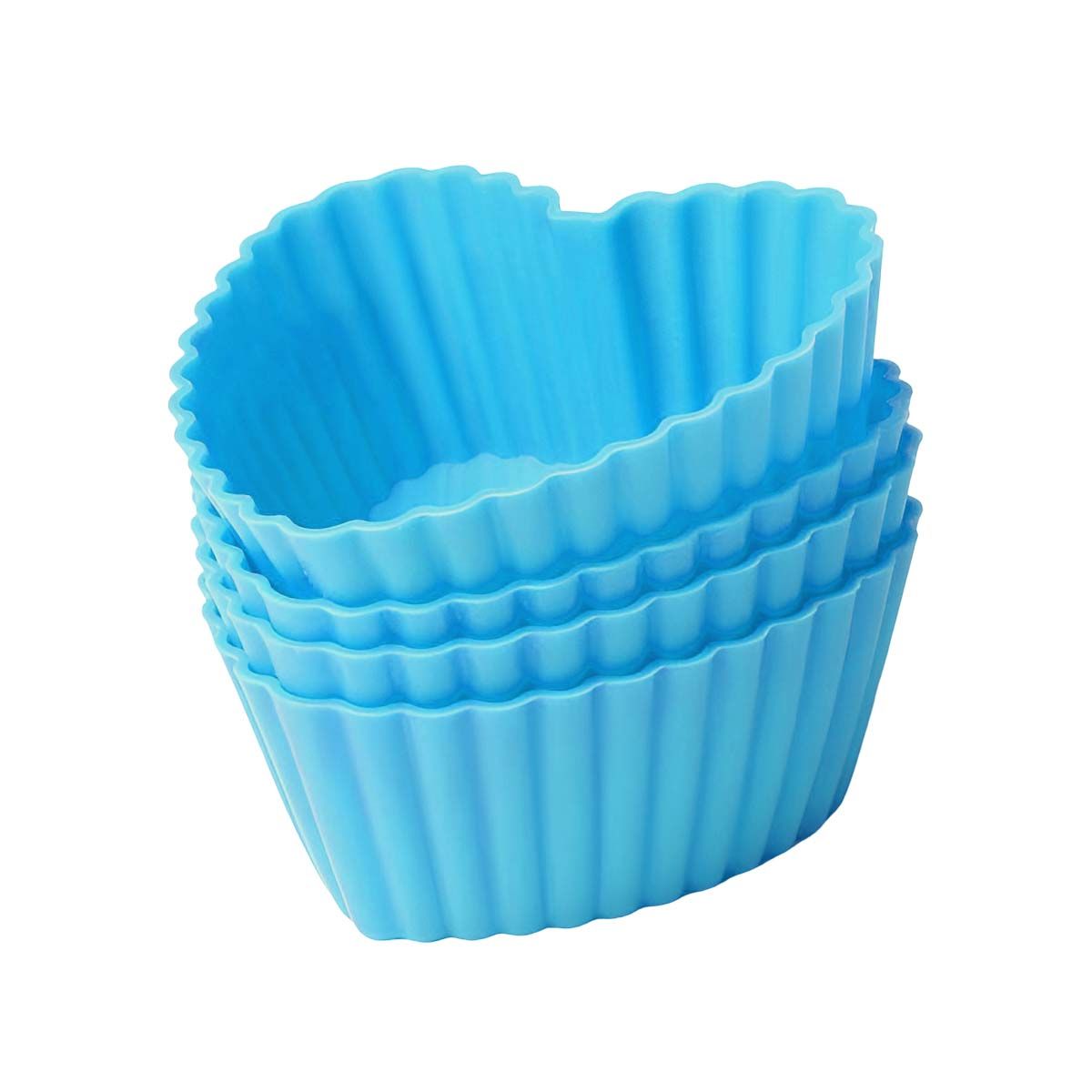 GENERICO - Molde de Silicona con Forma de Corazon 7x32cm Celeste