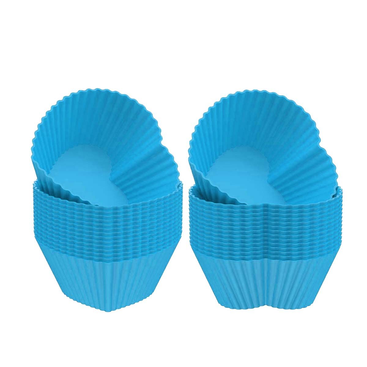 GENERICO - Molde de Silicona con Forma de Corazon 7x32cm Celeste