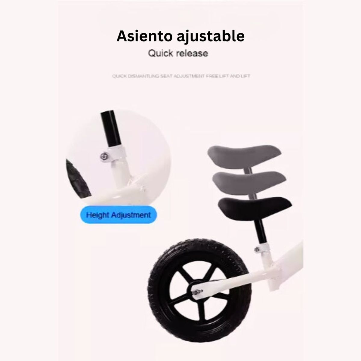 GENERICO - Bicicleta de Balance Basic Para Niños Aro 12 Azul
