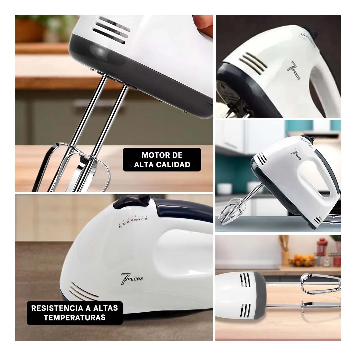 GENERICO - Pack4 Batidora para Huevos en Blanco Y+Regalo Agendita