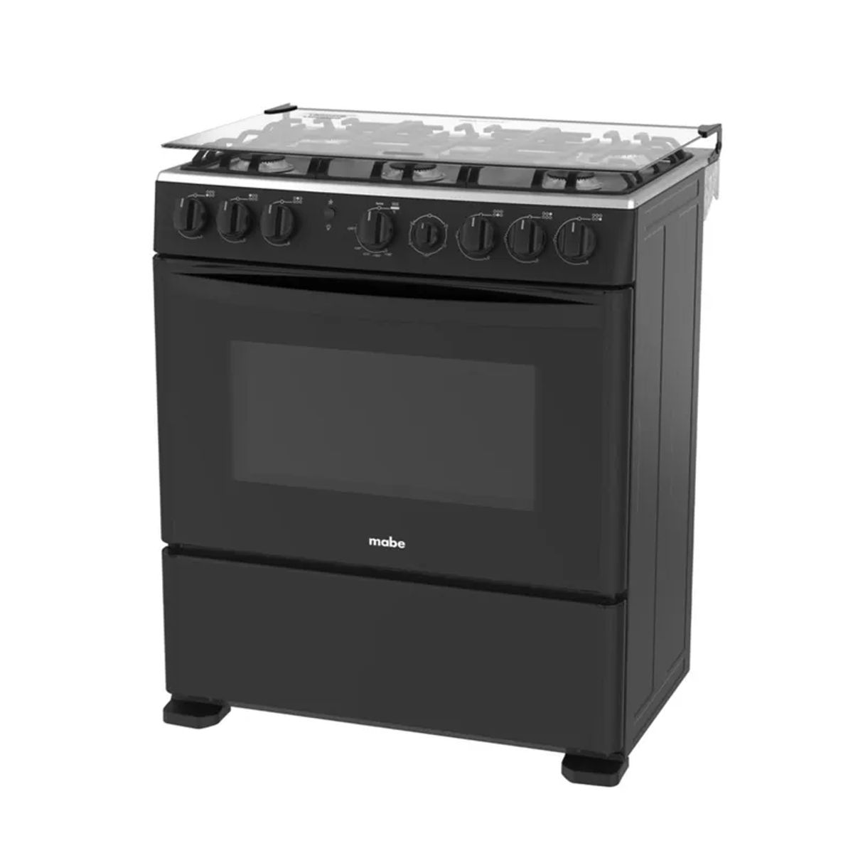 MABE - Cocina a Gas 76Cm 6 Hornillas Negro CMP3020FN1